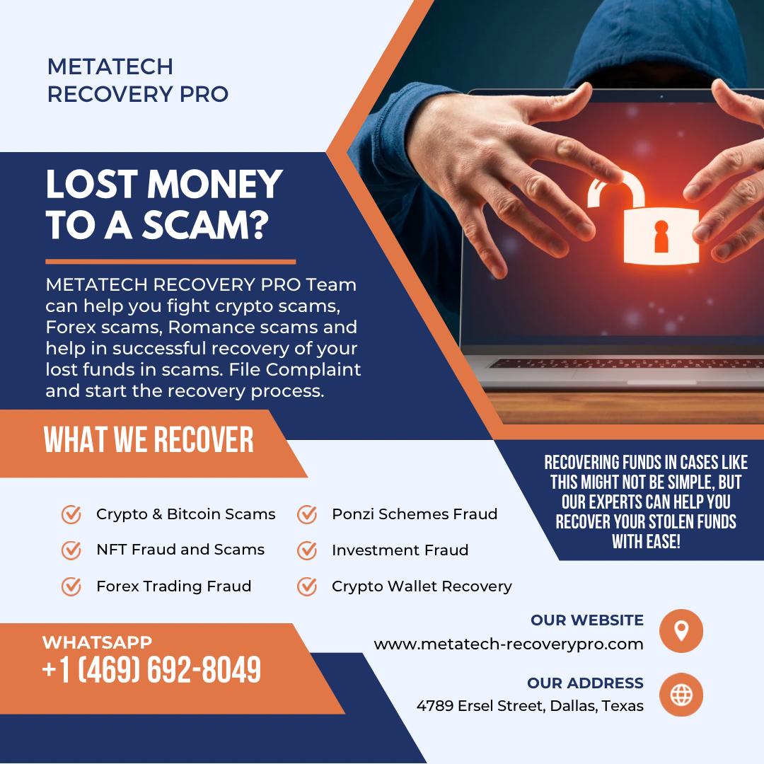 Hire Crypto Scam Recovery Review: Consult META TECH RECOVERY PRO.